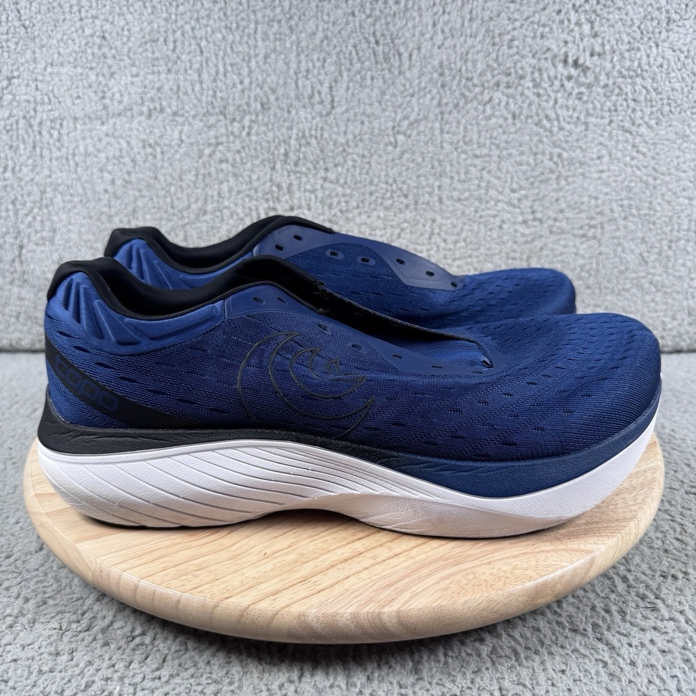 Topo Athletic Atmos Mens Size 12.5 Wide Navy White Road Running Shoes READ